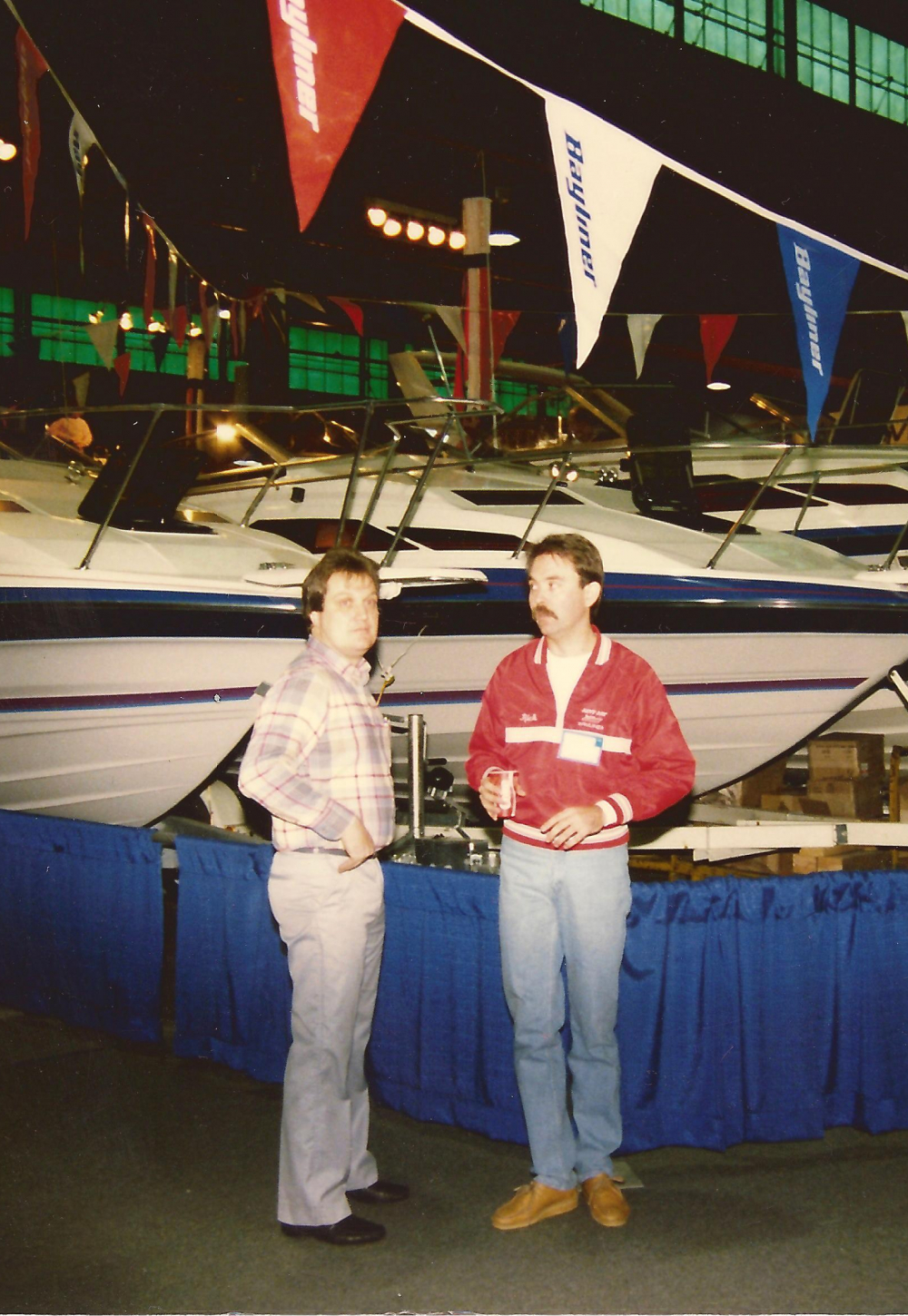 1989 - Paul Brazeau working the display at the Toronto boat show